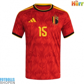 Billiga Belgien Thomas Meunier #15 Hemmatröja VM 2026 Kortärmad